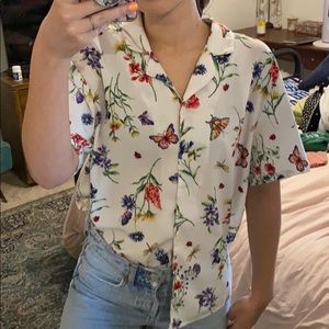 Vintage floral button up